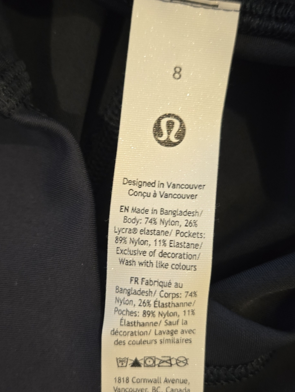 Lululemon Wunder Under SmoothCover Bootcut Pant Navy Size 8 NWT 34” - Picture 4 of 4